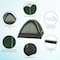 Wakeman 2 Person Camping Tent with Rain Fly and Bag - Lightweight Outdoor Tent by Outdoors Green 75-CMP1082 - alternate 5